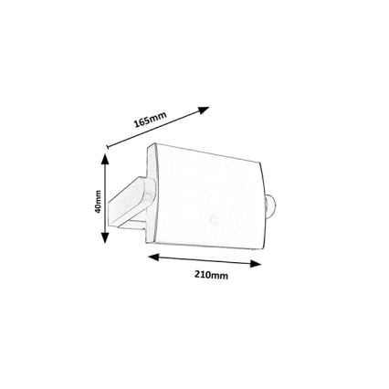 Brilagi - Applique murale d'extérieur LED avec détecteur ANKLE LED/18W/230V 3000K IP65 anthracite