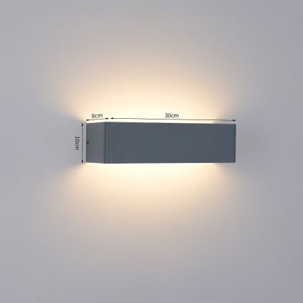 Brilagi - Applique murale extérieure DONNANI LED/12W/230V 30 cm anthracite IP44