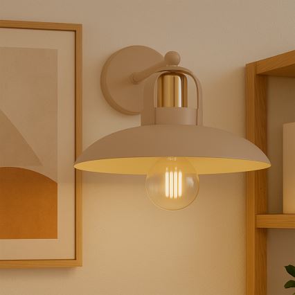 Brilagi - LED Applique murale FLAMENGO 1xE27/60W/230V beige