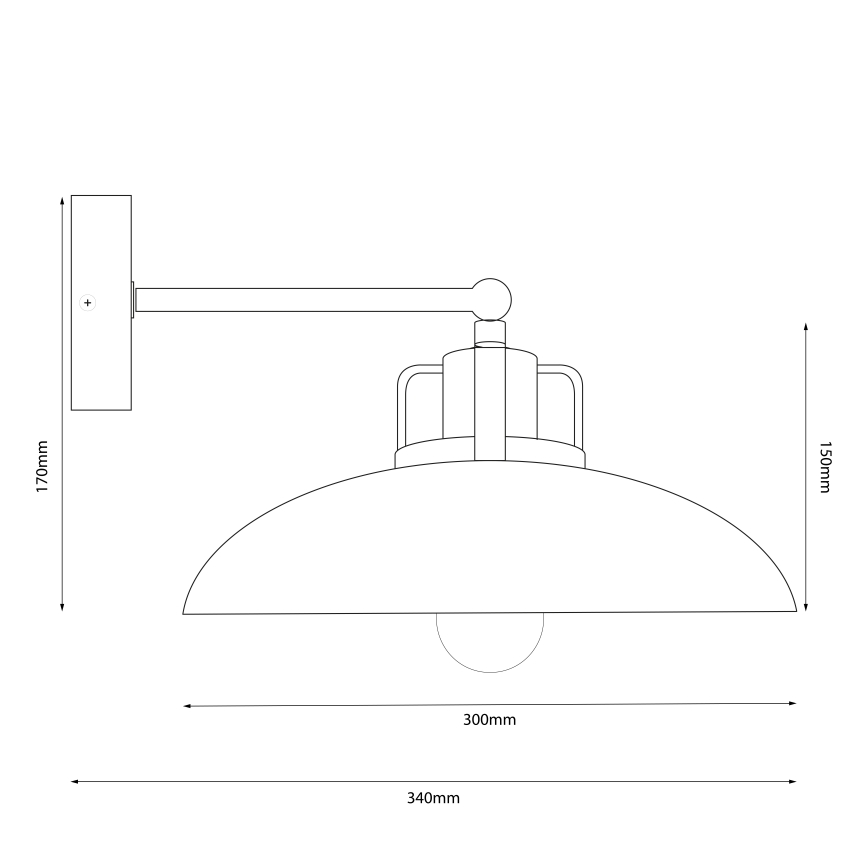 Brilagi - LED Applique murale FLAMENGO 1xE27/60W/230V beige