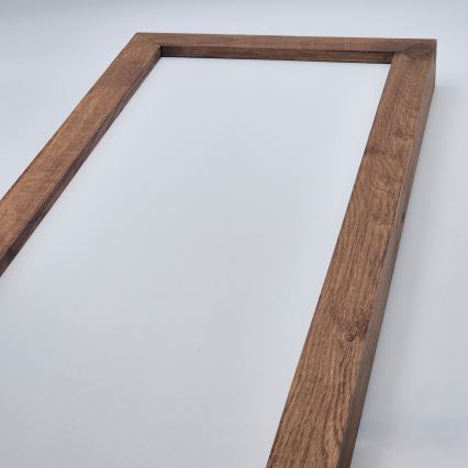 Brilagi - LED Plafonnier de salle de bain WOODY FRAME LED/40W/230V 120x30 cm IP44 cerisier