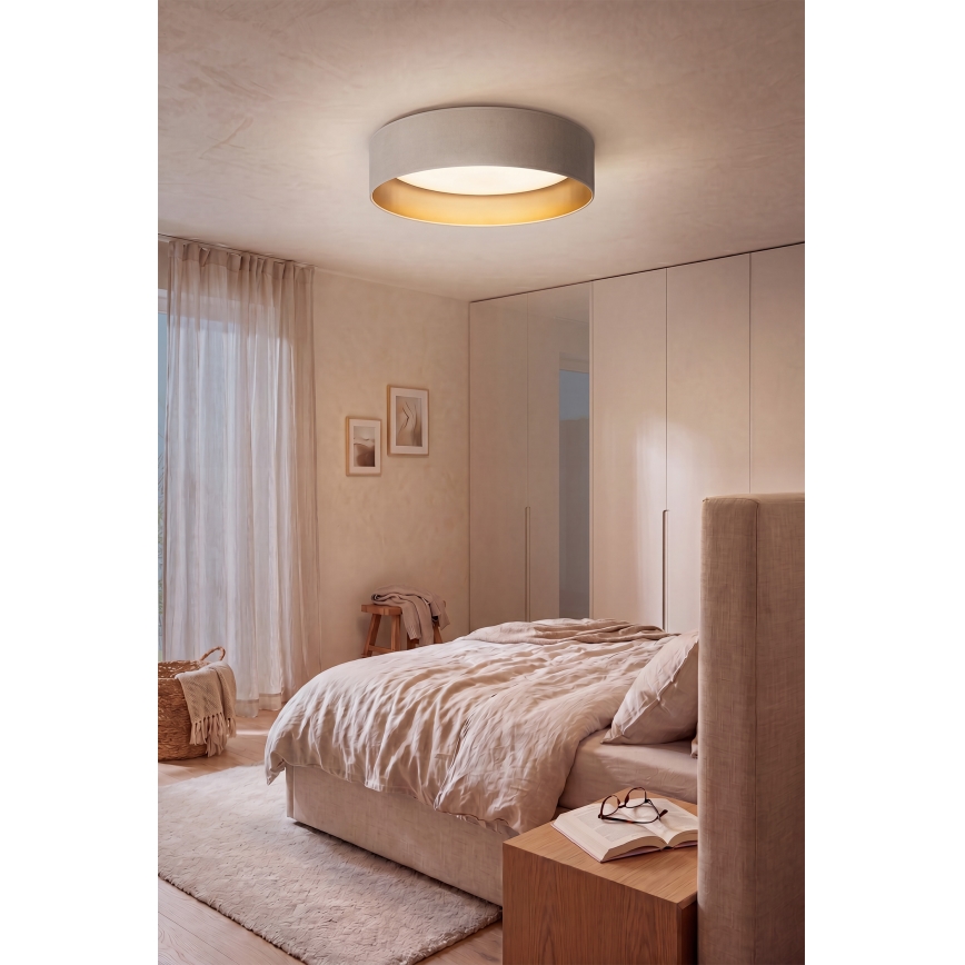Brilagi - Plafonnier LED dimmable VELVET SMART VARI LED/24W/230V 3000-6500K Ø 45 cm crème/doré + télécommande