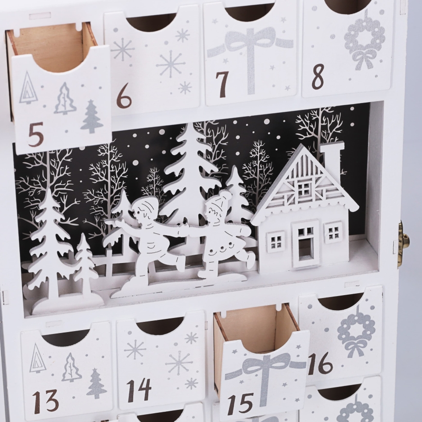 BRILAGI - LED Calendrier de l'Avent LED/2xAA