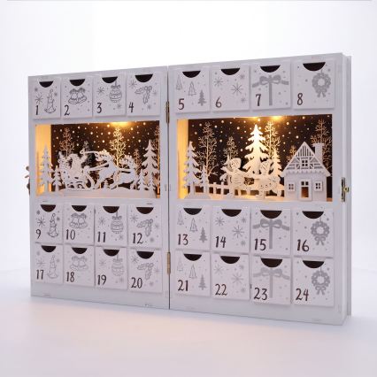 BRILAGI - LED Calendrier de l'Avent LED/2xAA