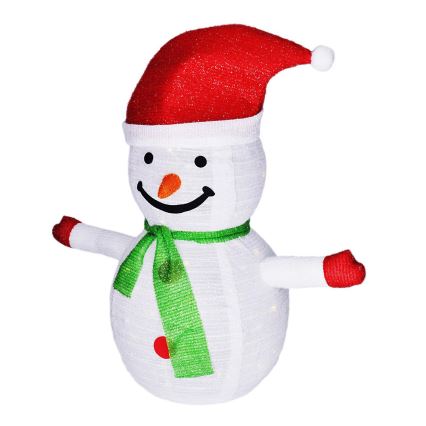 Brilagi - LED Décoration de Noël d'extérieur 40xLED/3xAA IP44 bonhomme de neige