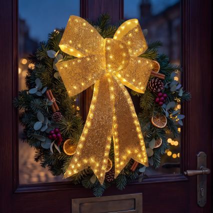 BRILAGI - LED Décoration de Noël extérieure LED/3,3W/230V IP44, nœud doré