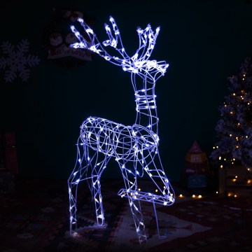 BRILAGI - LED Décoration de Noël extérieure LED/3,6W/8 fonctions 150 cm IP44 renne blanc froid
