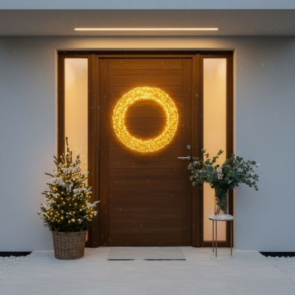 Brilagi - LED décoration de Noël extérieure LED/6W/230V IP44 couronne