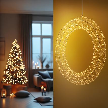 Brilagi - LED décoration de Noël extérieure LED/6W/230V IP44 couronne