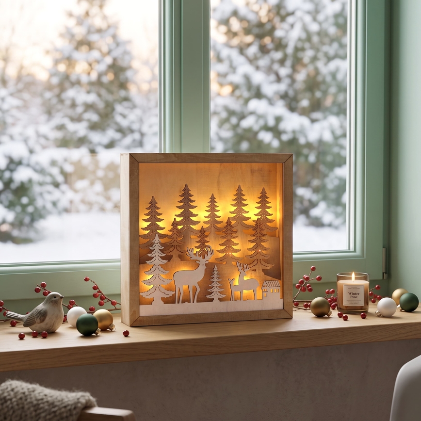 BRILAGI - LED décoration de Noël LED/2xAA
