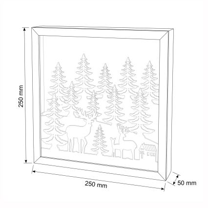 BRILAGI - LED décoration de Noël LED/2xAA