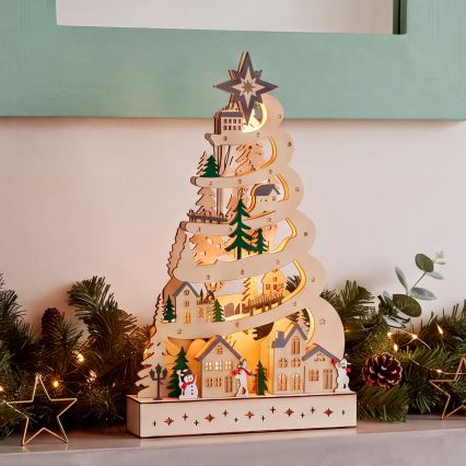 BRILAGI - LED Décoration de Noël LED/2xAA sapin
