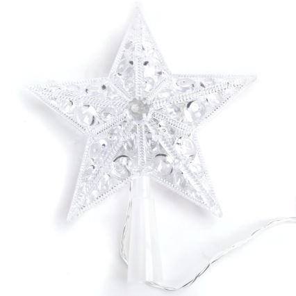 BRILAGI - LED décoration de Noël LED/3xAA 17 cm étoile blanc froid