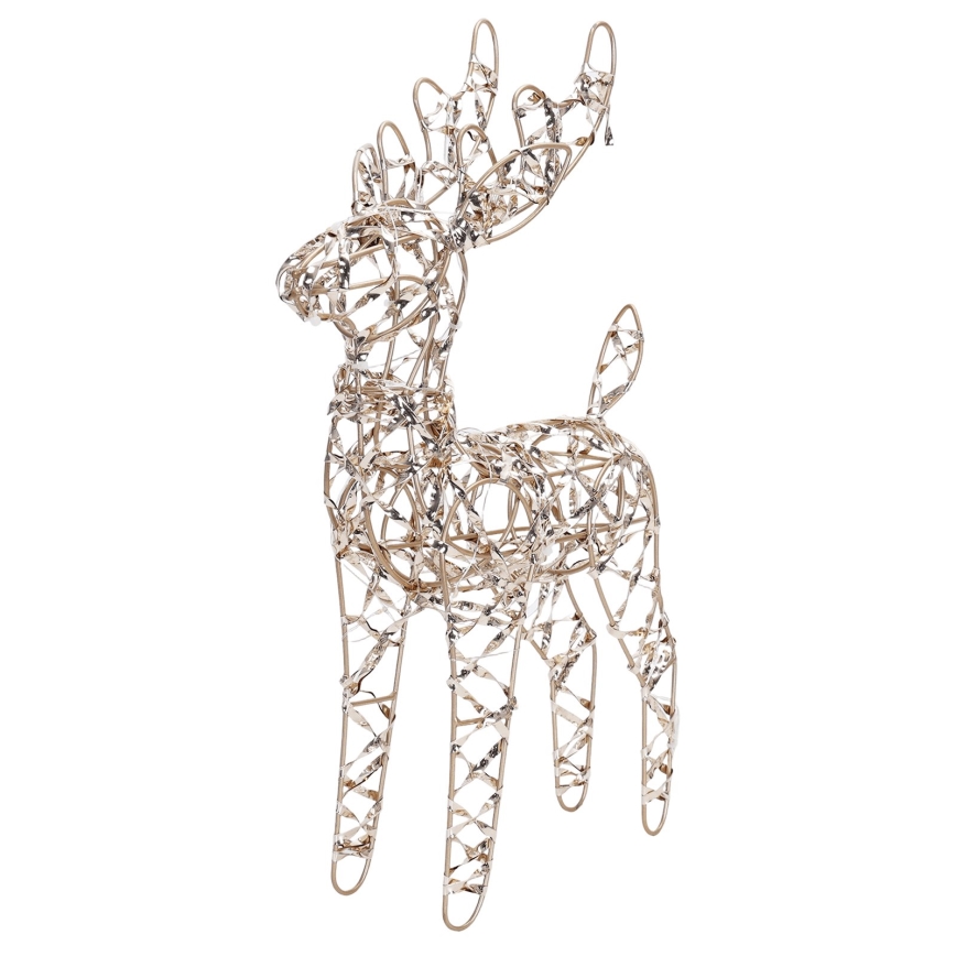 BRILAGI - décoration de Noël LED/3xAA 32 cm renne blanc chaud/doré