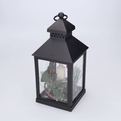 BRILAGI - LED décoration de Noël LED/3xAAA lanterne noire