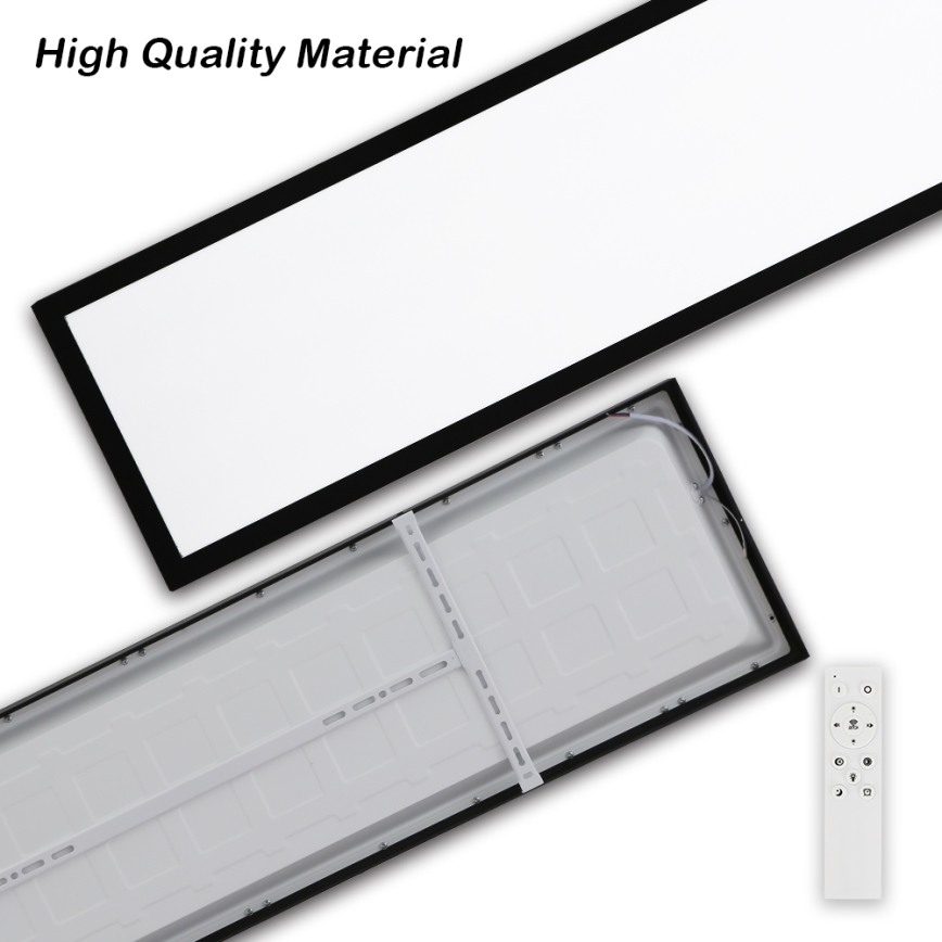 Brilagi - Applique de Salle de Bain Dimmable FRAME SMART LED/50W/230V 30x120 cm 3000-6000K IP44 Noir + Télécommande
