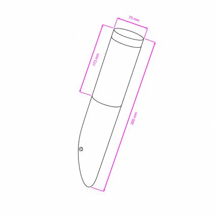 BRILAGI - Applique murale d'extérieur LED dimmable ELIA 1xE27/6W/230V 2700-6500K IP44 chrome mat