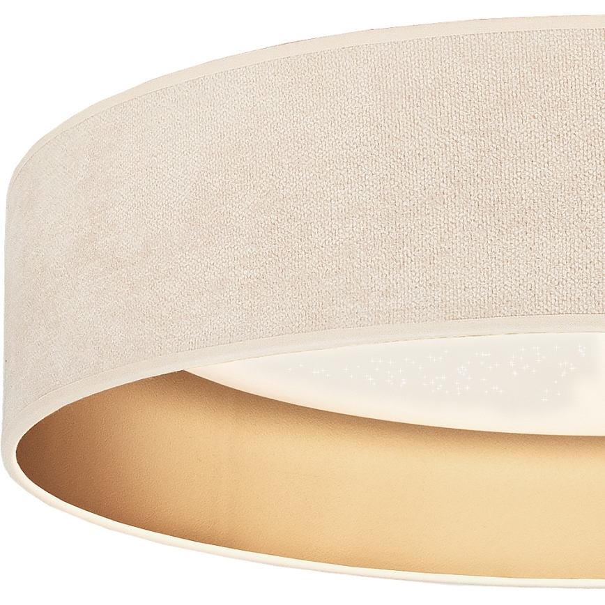 Brilagi - Plafonnier LED dimmable VELVET SMARTIX STARS LED/24W/230V 3000–6000K Ø 45 cm crème/or Wi-Fi Tuya Beacon + télécommande