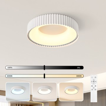 Brilagi - LED dimmable. plafonnier FALCON MODERN LED/30W/230V 3000-6000K 40 cm blanc + télécommande