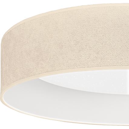 Brilagi - Plafonnier LED dimmable VELVET SMARTIX STARS 36W/230V 3000-6000K Ø 55 cm crème, Wi‑Fi Tuya Beacon + télécommande