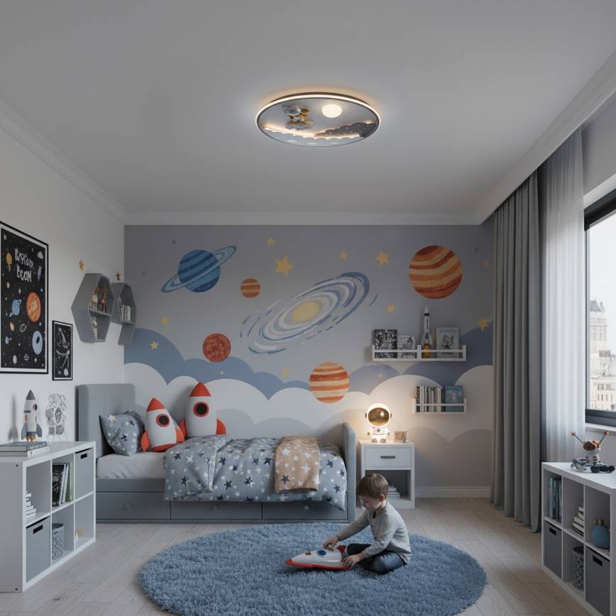 Brilagi - Plafonnier LED dimmable pour chambre d'enfant ASTRO LED/68W/230V 3000-6000K Ø 49 cm + télécommande