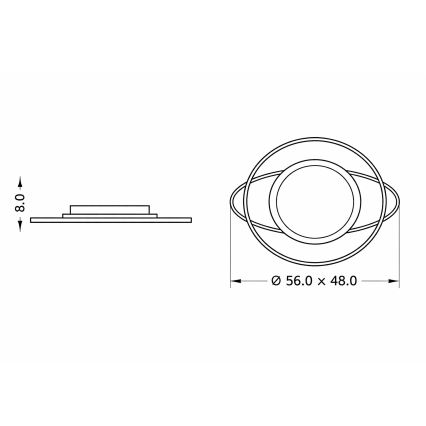 Brilagi - Plafonnier LED dimmable pour enfants ASTRO LED/68W/230V 3000-6000K + télécommande