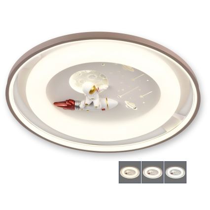 BRILAGI - Plafonnier LED dimmable pour enfants ASTRO LED/75W/230V 3000-6000K Ø 50 cm + télécommande