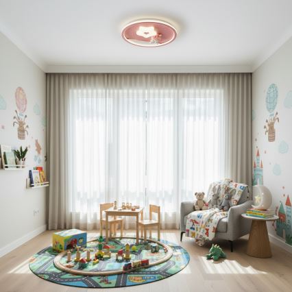 Brilagi - Plafonnier LED dimmable pour enfants BUNNY LED/83W/230V 3000-6000K Ø 49 cm + télécommande