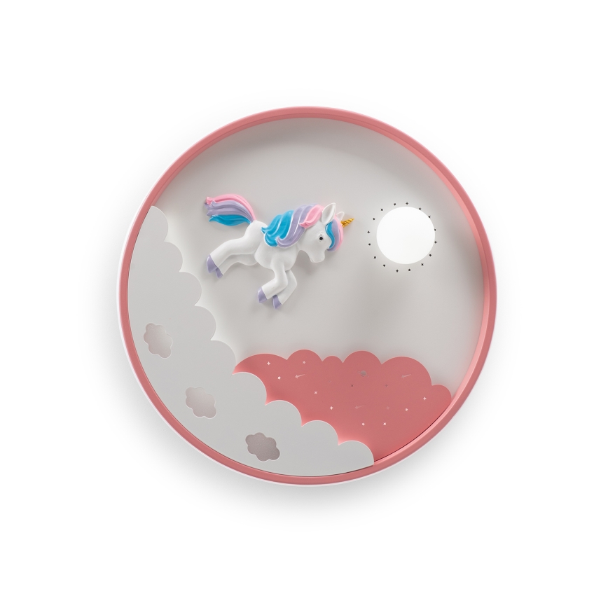 Brilagi - Plafonnier LED dimmable pour enfants UNICORN LED/68W/230V 3000-6000K diam. 49 cm + télécommande