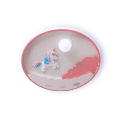 Brilagi - Plafonnier LED dimmable pour enfants UNICORN LED/68W/230V 3000-6000K diam. 49 cm + télécommande