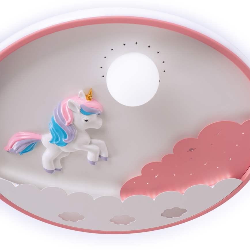 Brilagi - Plafonnier LED dimmable pour enfants UNICORN LED/68W/230V 3000-6000K diam. 49 cm + télécommande