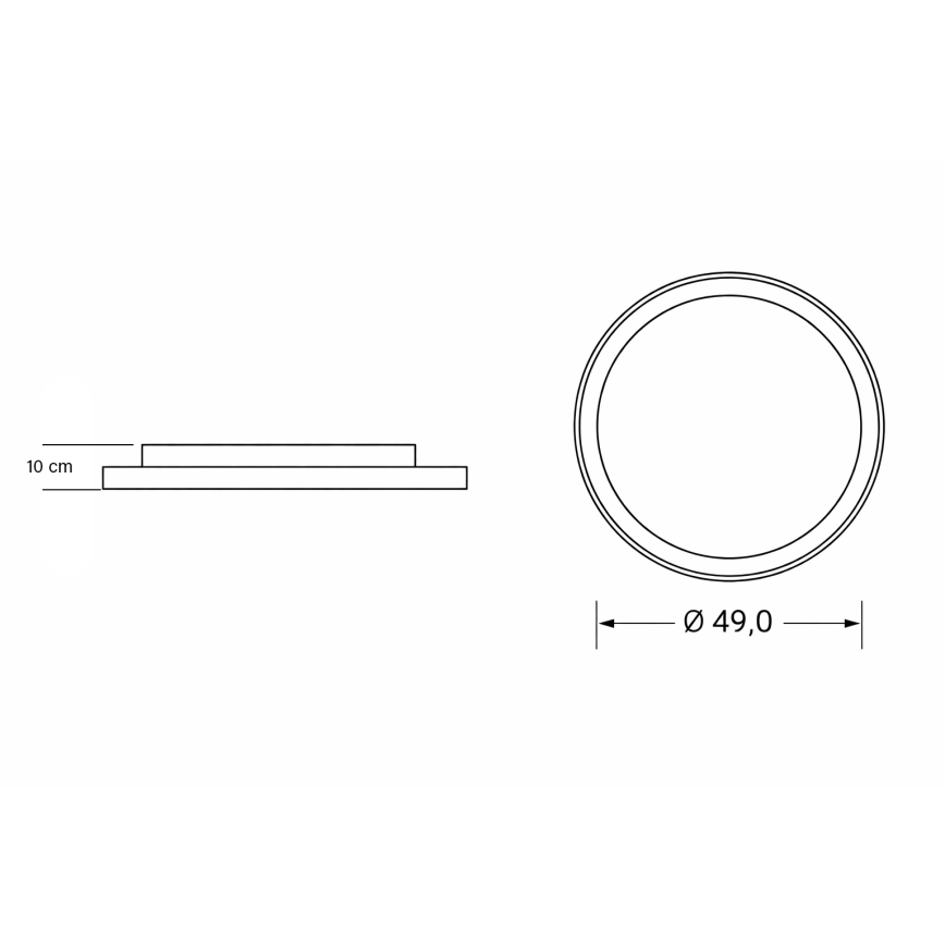 Brilagi - Plafonnier LED dimmable pour enfants UNICORN LED/68W/230V 3000-6000K diam. 49 cm + télécommande