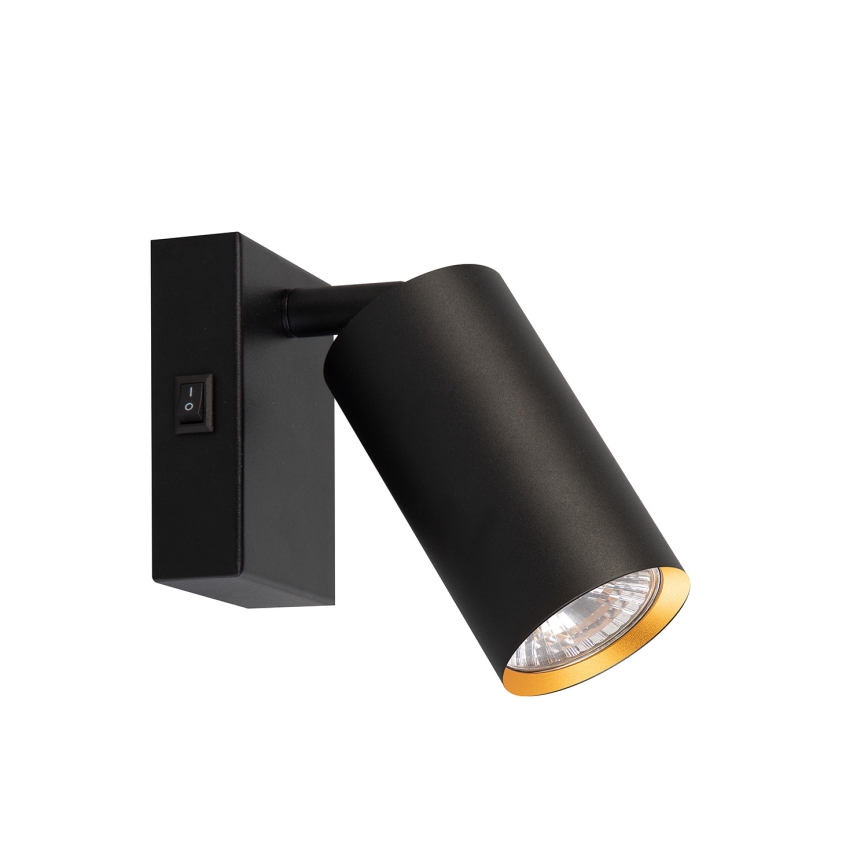 Brilagi - Spot mural LED RGBW dimmable SELE 1xGU10/6W/230V 3000K noir/doré + télécommande