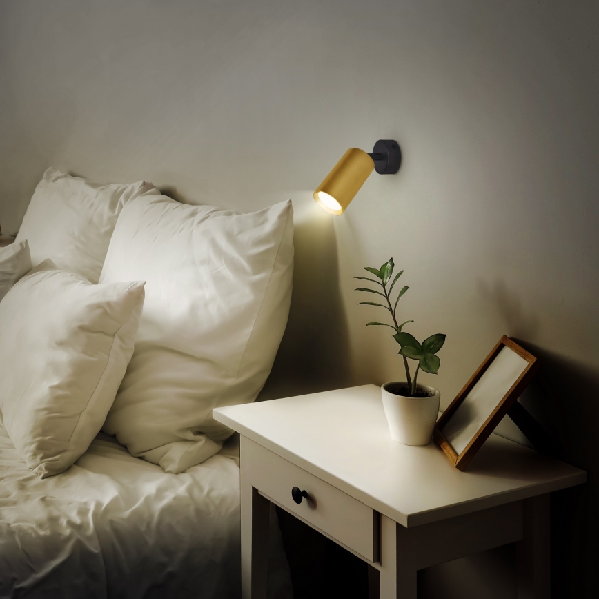 Brilagi - Spot LED RGBW dimmable SELE GOLDEN 1xGU10/6W/230V 3000K noir/doré + télécommande