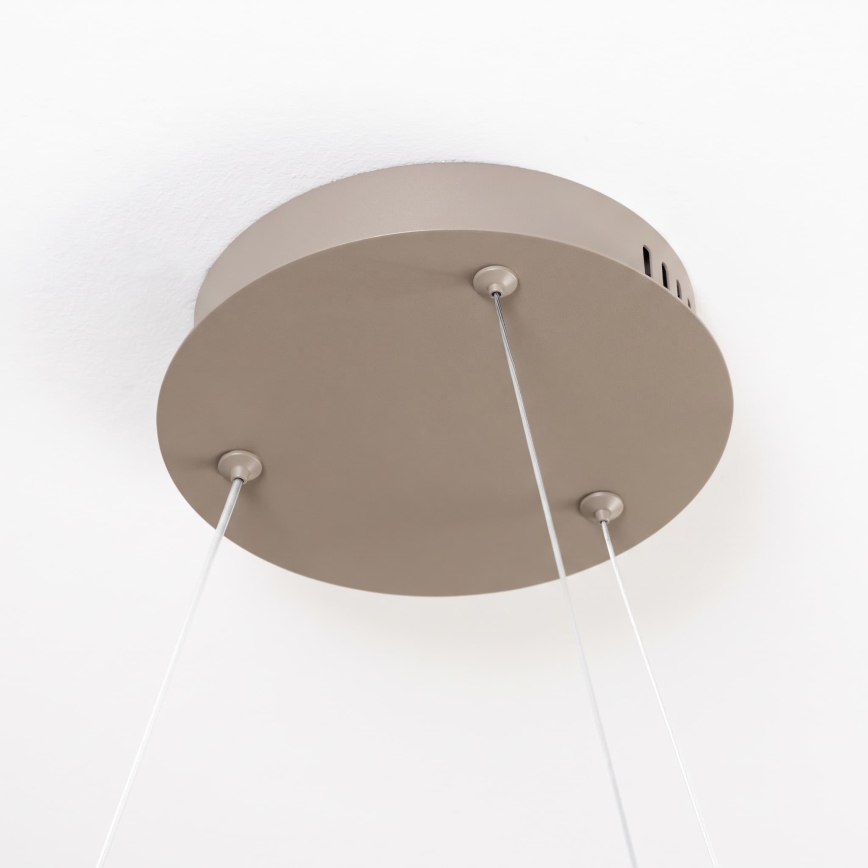 BRILAGI - Suspension LED dimmable sur câble FALCON SLIM LED/42W/230V 3000-6500K Ø 50 cm beige + télécommande