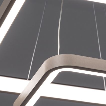 BRILAGI - LED Lustre dimmable sur câble FALCON SLIM LED/78W/230V 3000-6500K 50x50 cm beige + télécommande