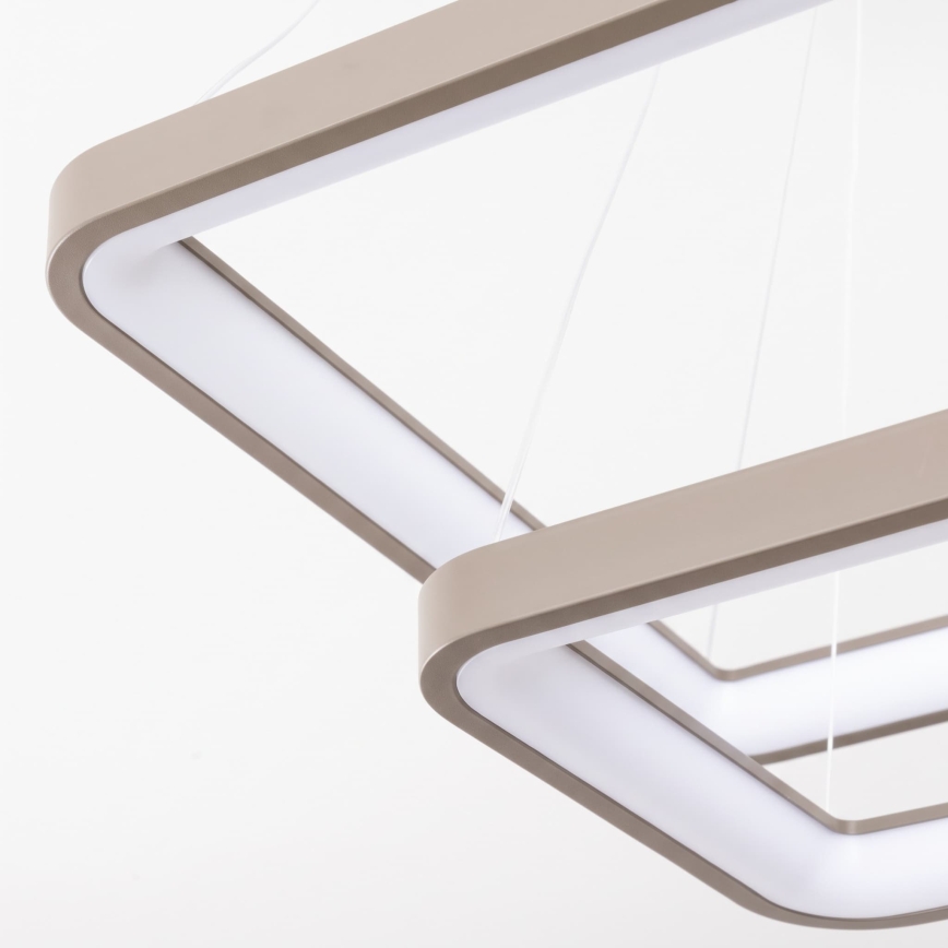 BRILAGI - LED Lustre dimmable sur câble FALCON SLIM LED/78W/230V 3000-6500K 50x50 cm beige + télécommande