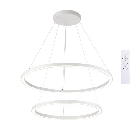 Brilagi - Suspension LED dimmable sur câble PORTOFINO LED/98W/230V 3000-6000K Ø 80 cm blanche + télécommande