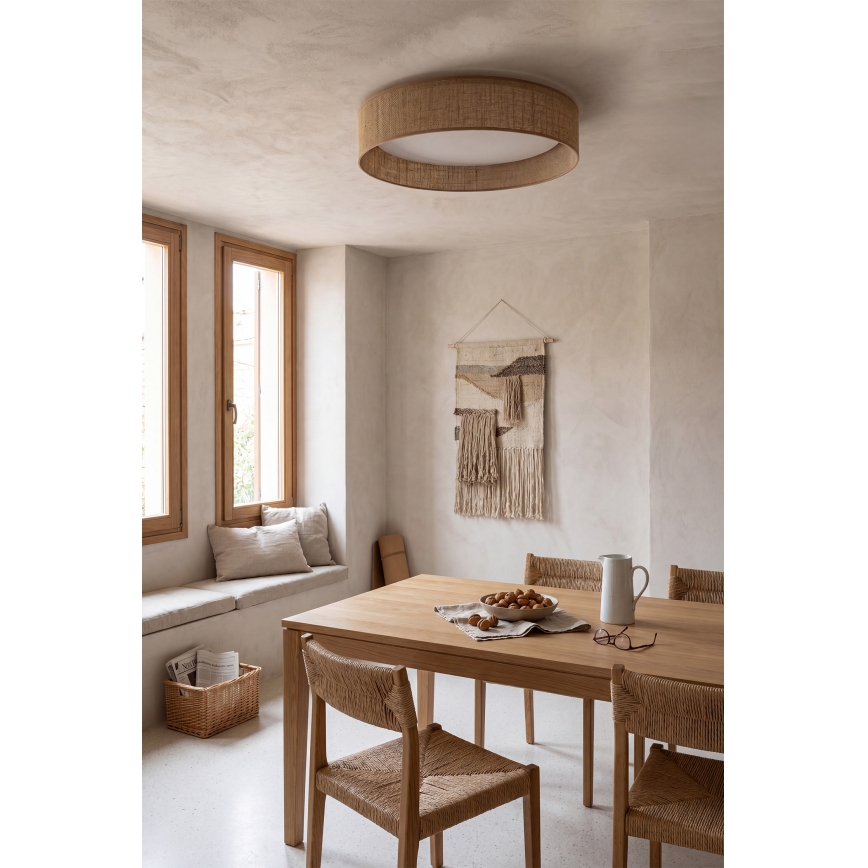 Brilagi - Plafonnier LED dimmable VELVET SMARTIX LED/24W/230V 3000-6000K Ø 45 cm beige Wi-Fi Tuya Beacon + télécommande