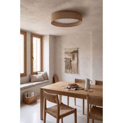 Brilagi - Plafonnier LED dimmable VELVET SMARTIX LED/36W/230V 3000-6000K Ø 55 cm beige Wi-Fi Tuya Beacon + télécommande