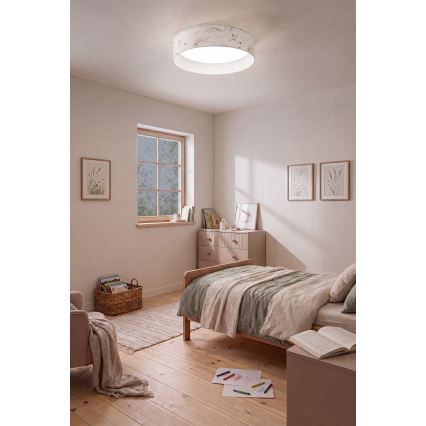 Brilagi - Plafonnier LED dimmable VELVET SMART VARI LED/24W/230V 3000-6500K pr. 45 cm blanc/fleurs + télécommande