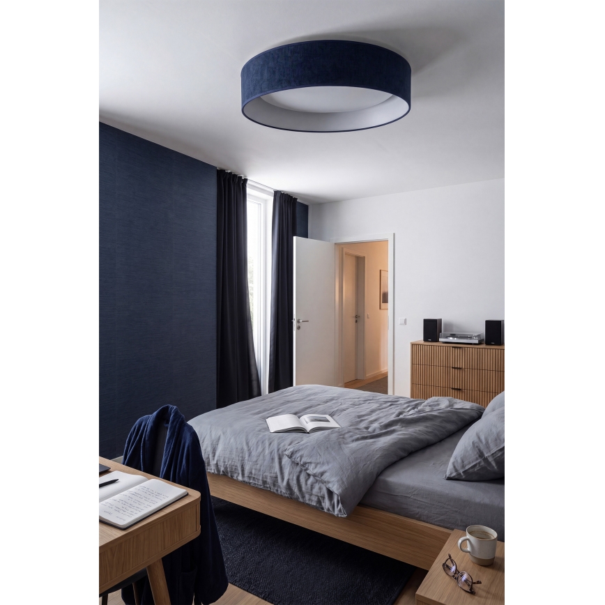 Brilagi - Plafonnier LED dimmable VELVET SMART VARI LED/24W/230V 3000–6500K Ø 45 cm bleu + télécommande
