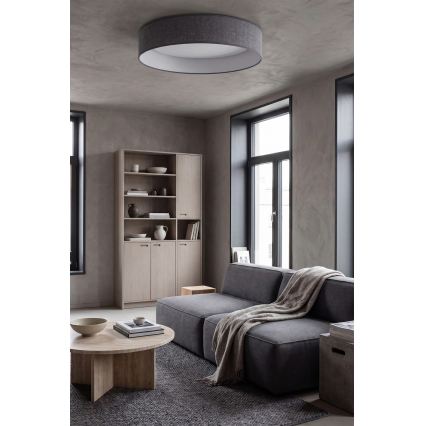 Brilagi - Plafonnier LED dimmable VELVET SMART VARI LED/24W/230V 3000–6500K Ø 45 cm gris + télécommande