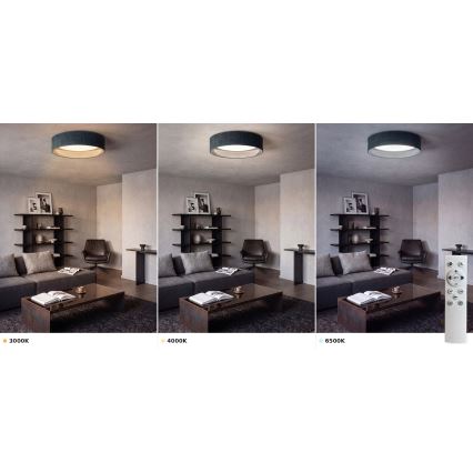 Brilagi - Plafonnier LED dimmable VELVET SMART VARI LED/36W/230V 3000-6500K Ø 55 cm vert + télécommande