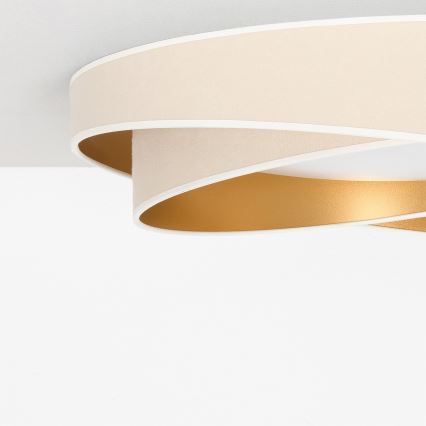 BRILAGI - Plafonnier LED dimmable VELVET TWIST LED/36W/230V 3000-6000K Ø 65 cm Wi-Fi Tuya Beacon blanc/or + télécommande