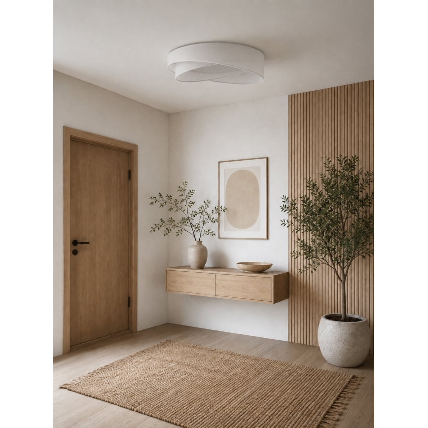 BRILAGI - Plafonnier LED dimmable VELVET TWIST LED/36W/230V 3000–6000K Ø 65 cm Wi-Fi Tuya Beacon blanc + télécommande