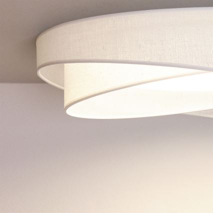 BRILAGI - Plafonnier LED dimmable VELVET TWIST LED/36W/230V 3000–6000K Ø 65 cm Wi-Fi Tuya Beacon blanc + télécommande
