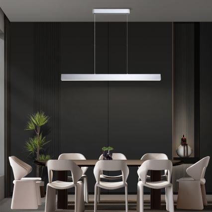 Brilagi - LED Dimmerbare hanglamp SLEEKLINE SMART LED/40W/230V 3000-6000K Wi-Fi Tuya argent + télécommande