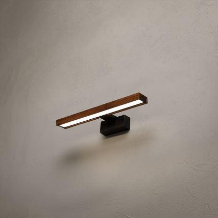 Brilagi - Éclairage LED 3-en-1 pour miroir de salle de bains WOODY MIRROR LED/8W/230V 40 cm IP44 noir/chêne