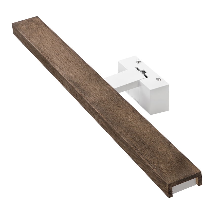 Brilagi - Éclairage LED pour miroir de salle de bain 3-en-1 WOODY MIRROR 3-en-1 LED/12W/230V 60 cm IP44 blanc/chêne noyer